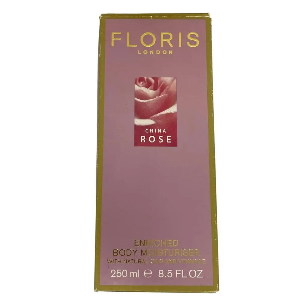 Floris London China Rose Enriched Body Moisturizer 8,5 FL OZ New In Box Retired